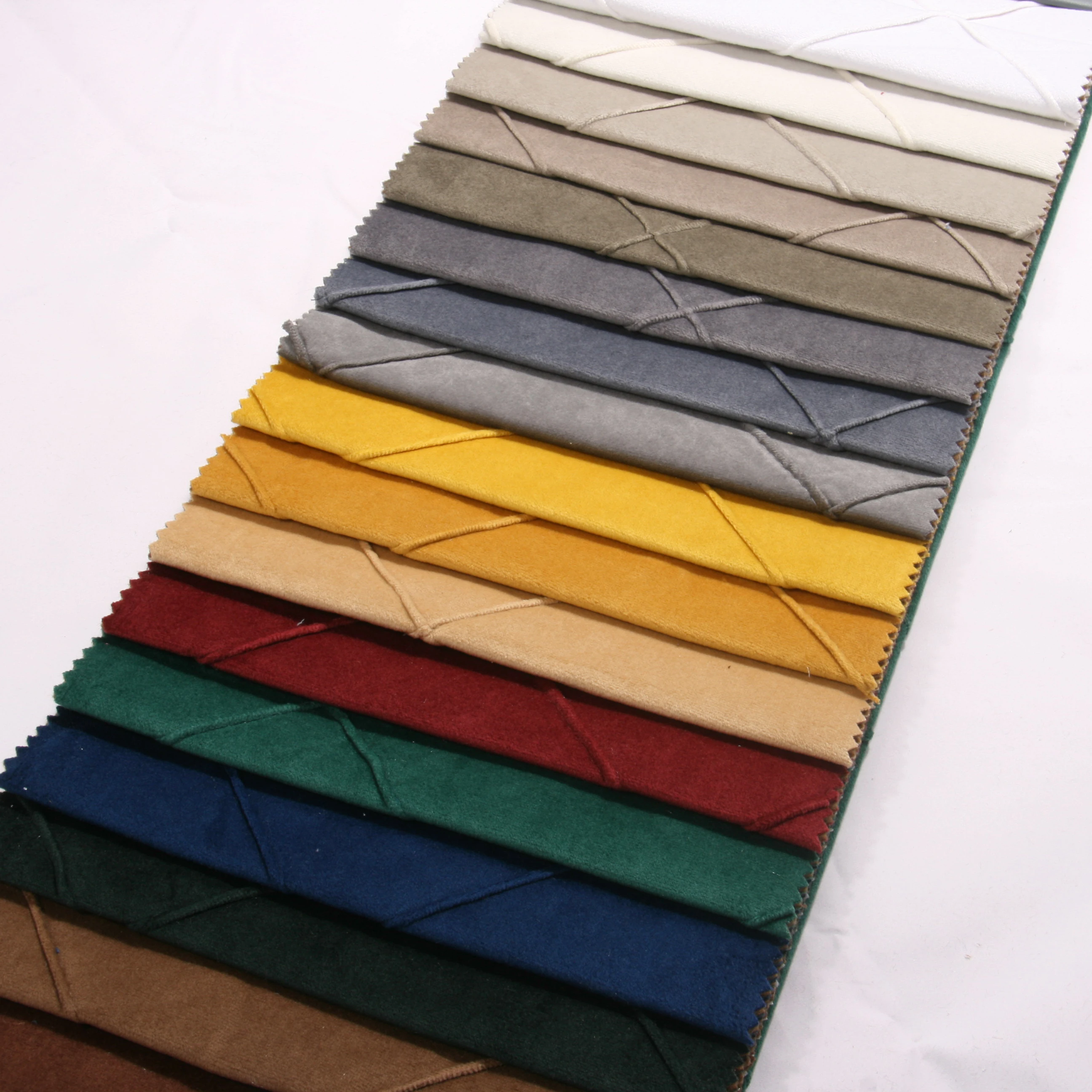 Factory price sofa textile velvet embroidered holland velvet fabric for sofa upholstery