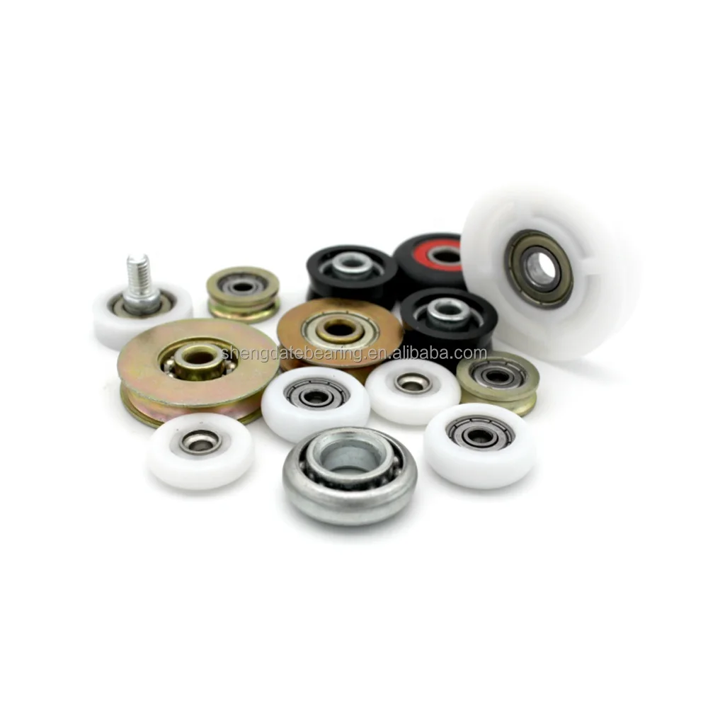 608zz coated ball bearing rollers Nylon pulley sliding glass balcony wheels