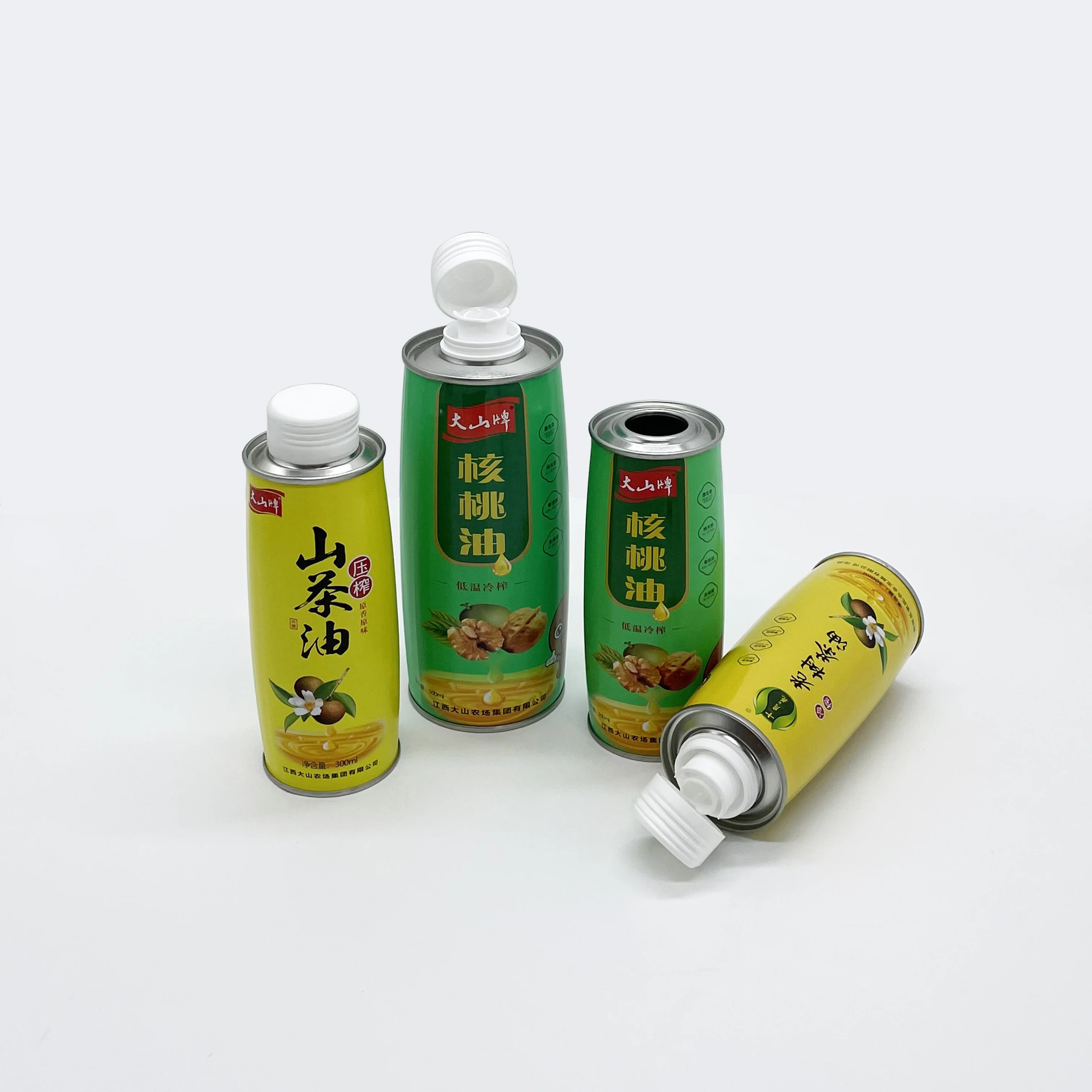 Специальная форма барабана 500 мл масло грецкого ореха металлическая упаковка жестяная банка для оливкового масла