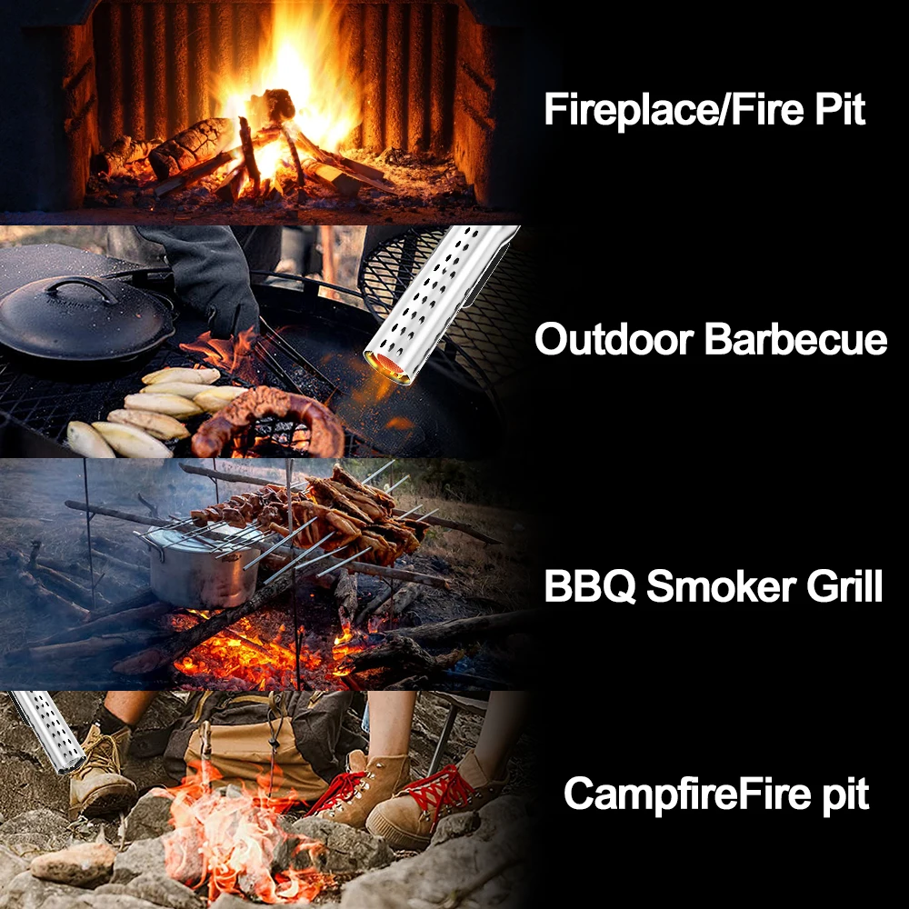 Vertak 2000W AC Powered Electric Camping Fireplace Wood Burning Grill Lighter Electric BBQ Lighter