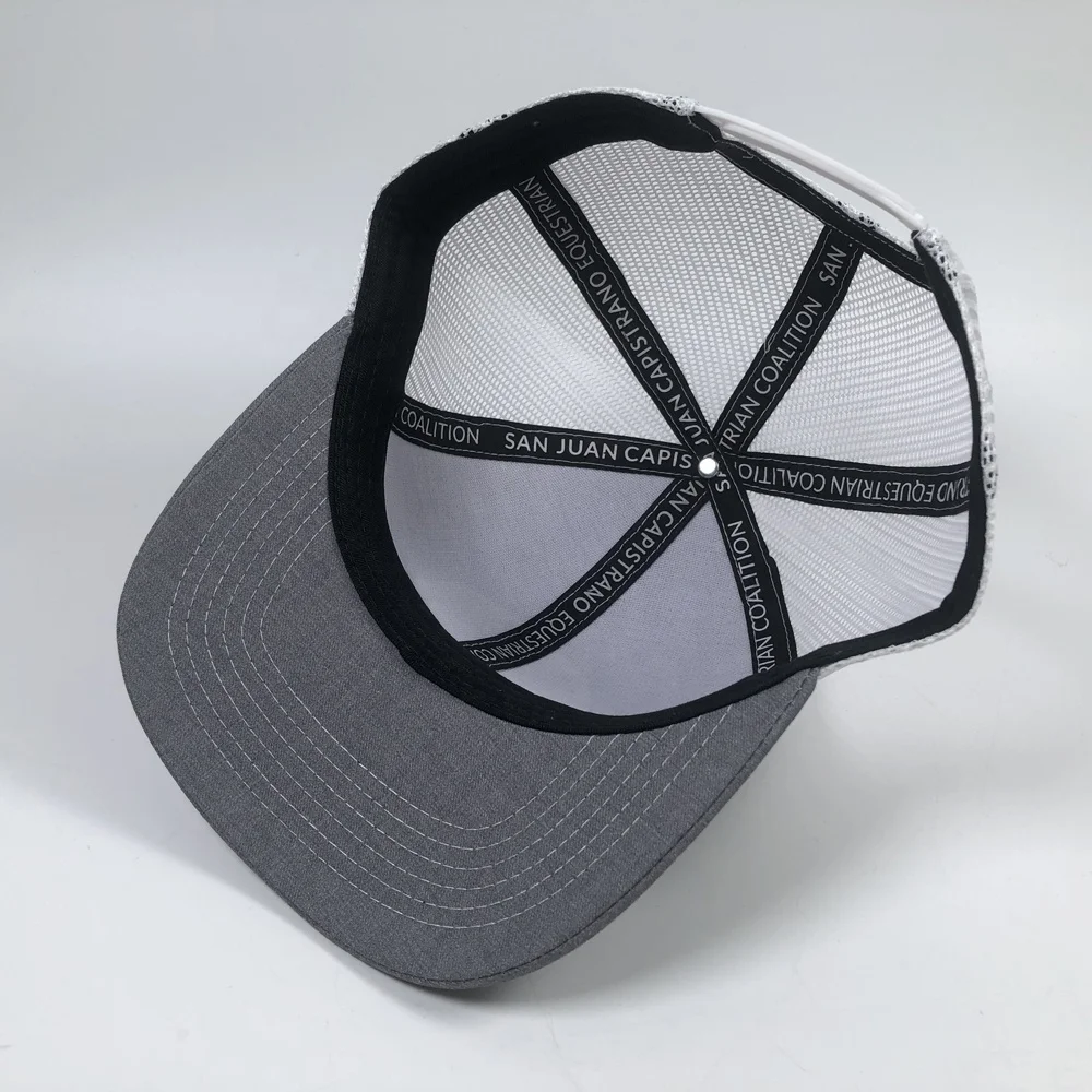 OEM high quality hot sale cotton unisex leather patch Richardson 112 snap back mesh caps customized trucker hats with sweatband