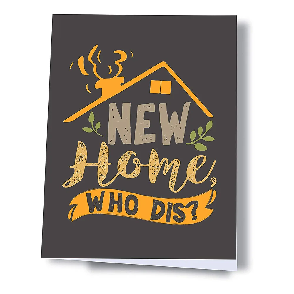 Customized Folding Printed Wholesale Congrats Wishing Housewarming Card