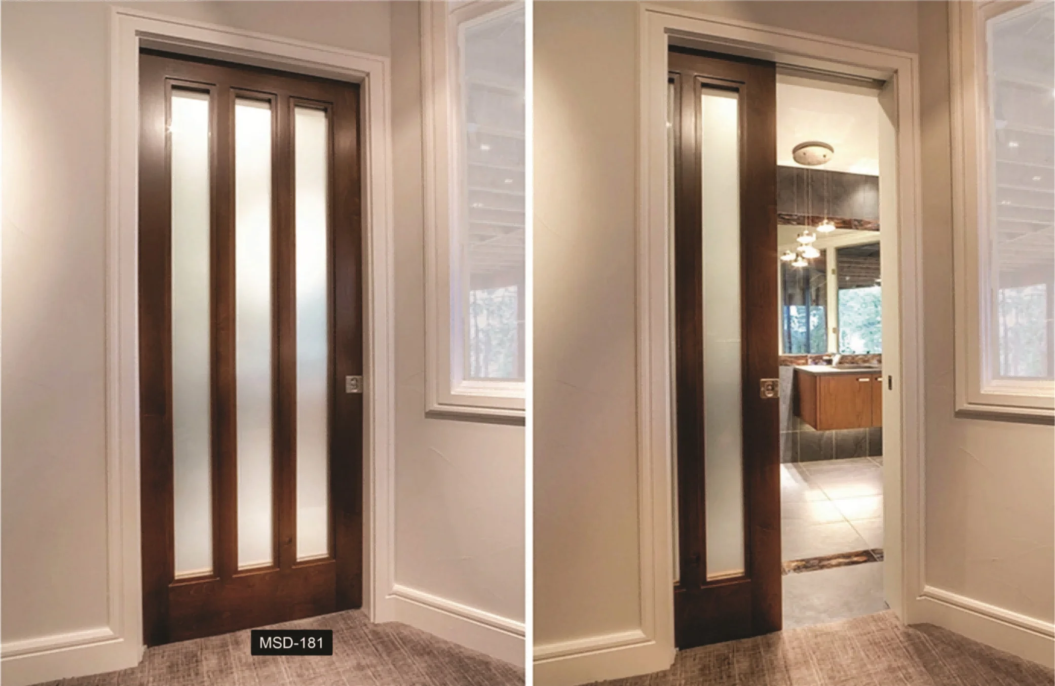 Wooden Entrance insert Glass Door Interior Wood High Quality Bedroom Internal Room Design Modern