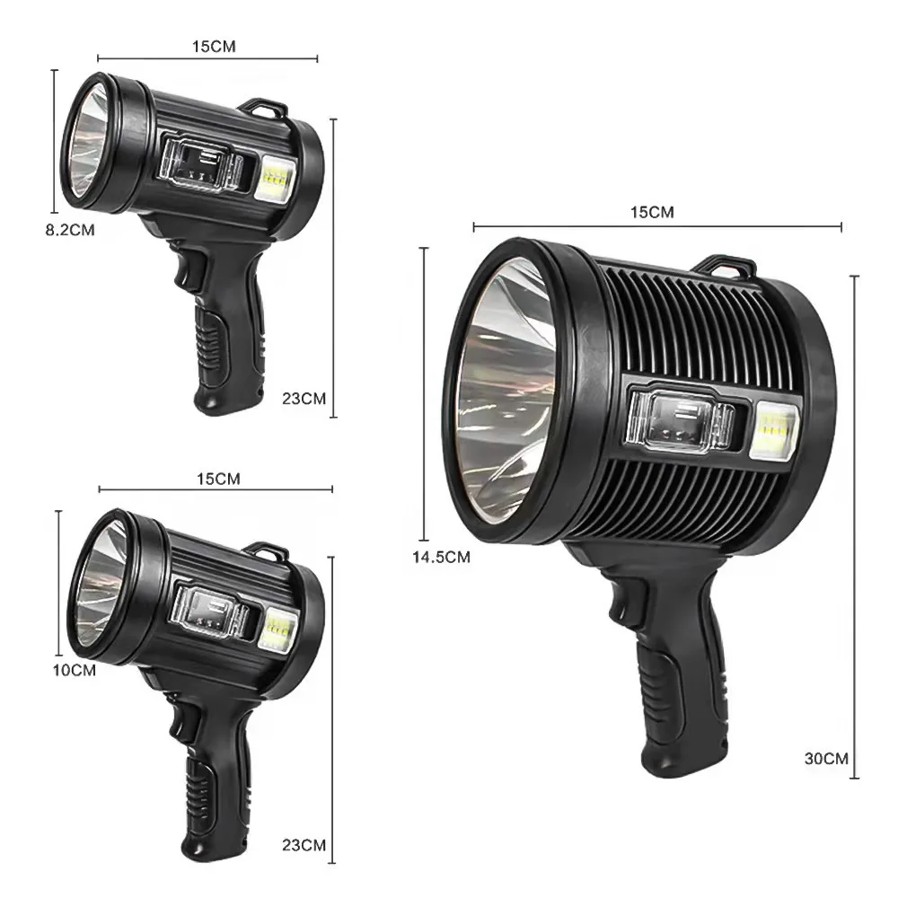 1700 Lumen Professional Rechargeable Flashlight Torch Portable P50 Emergency Spotlight Flashlight Long Range Flashlight Torch