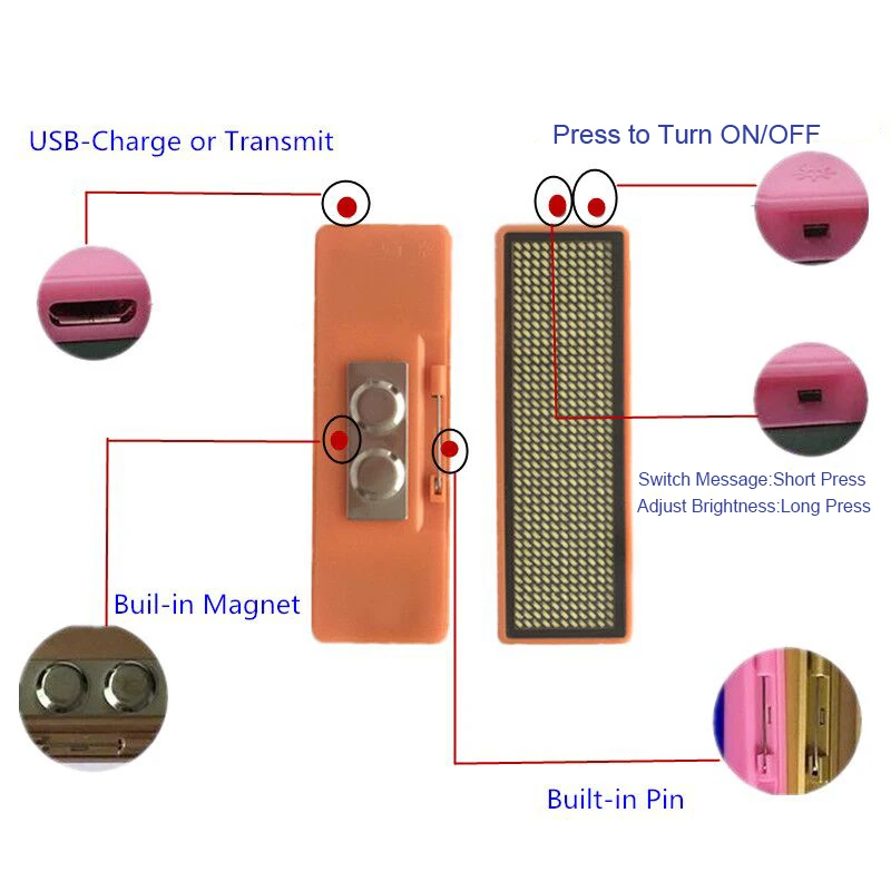 Телефон приложение тег прокрутка свет вверх мигающий светодиодный значок имени