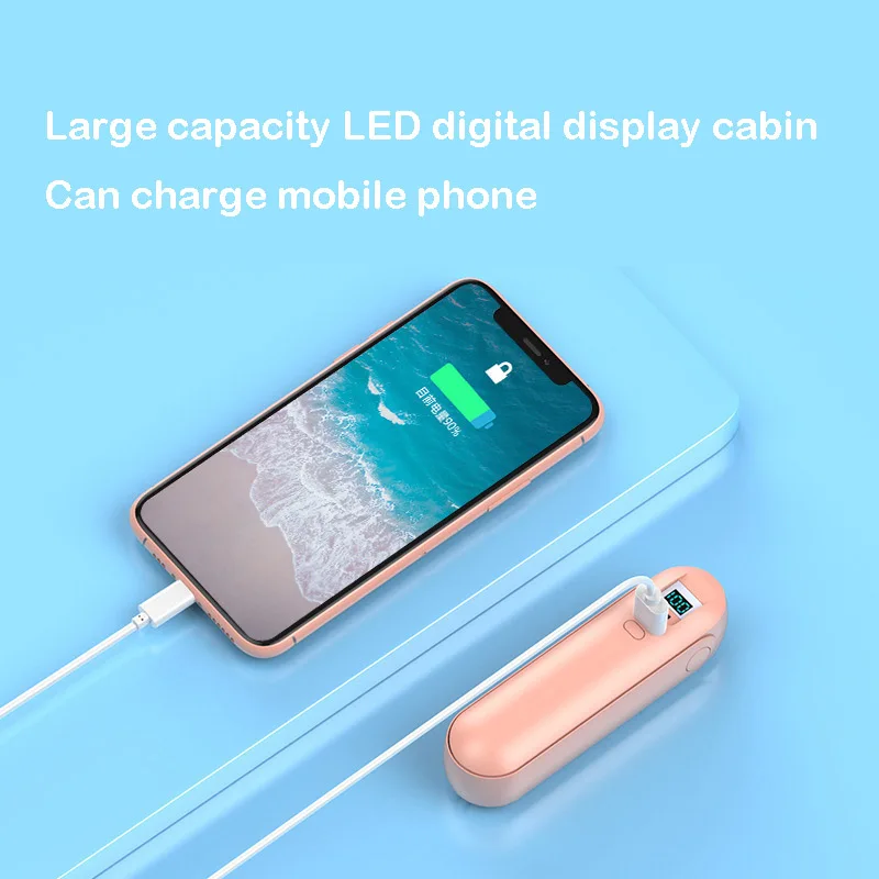 Tws19 Earbuds Wireless BT Touch Control Stereo Earphone with 2000mah Power Bank foldable pocket Mini Fan