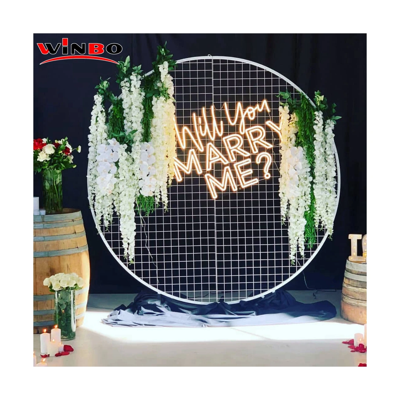 Winbo Dropshipping Rgb Wall Custom Logo Neon Sign Letters Led Neon Sign Light Acrylic Custom Wedding Wings Neon Strip Light