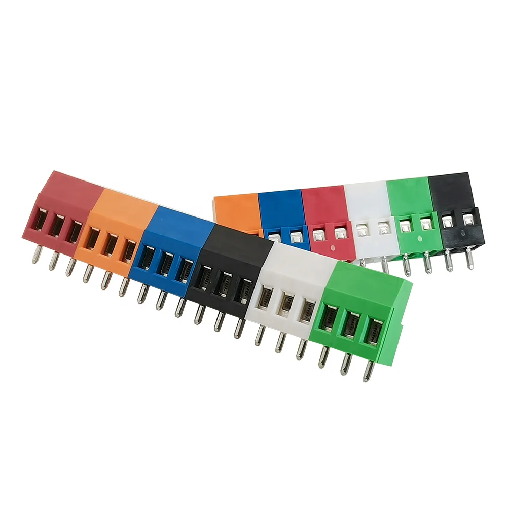 factory customer colorful  5.08 pcb MKDSP 3 connector 3pins green color KF129 DG129 WJ129 terminal blocks with combine groove