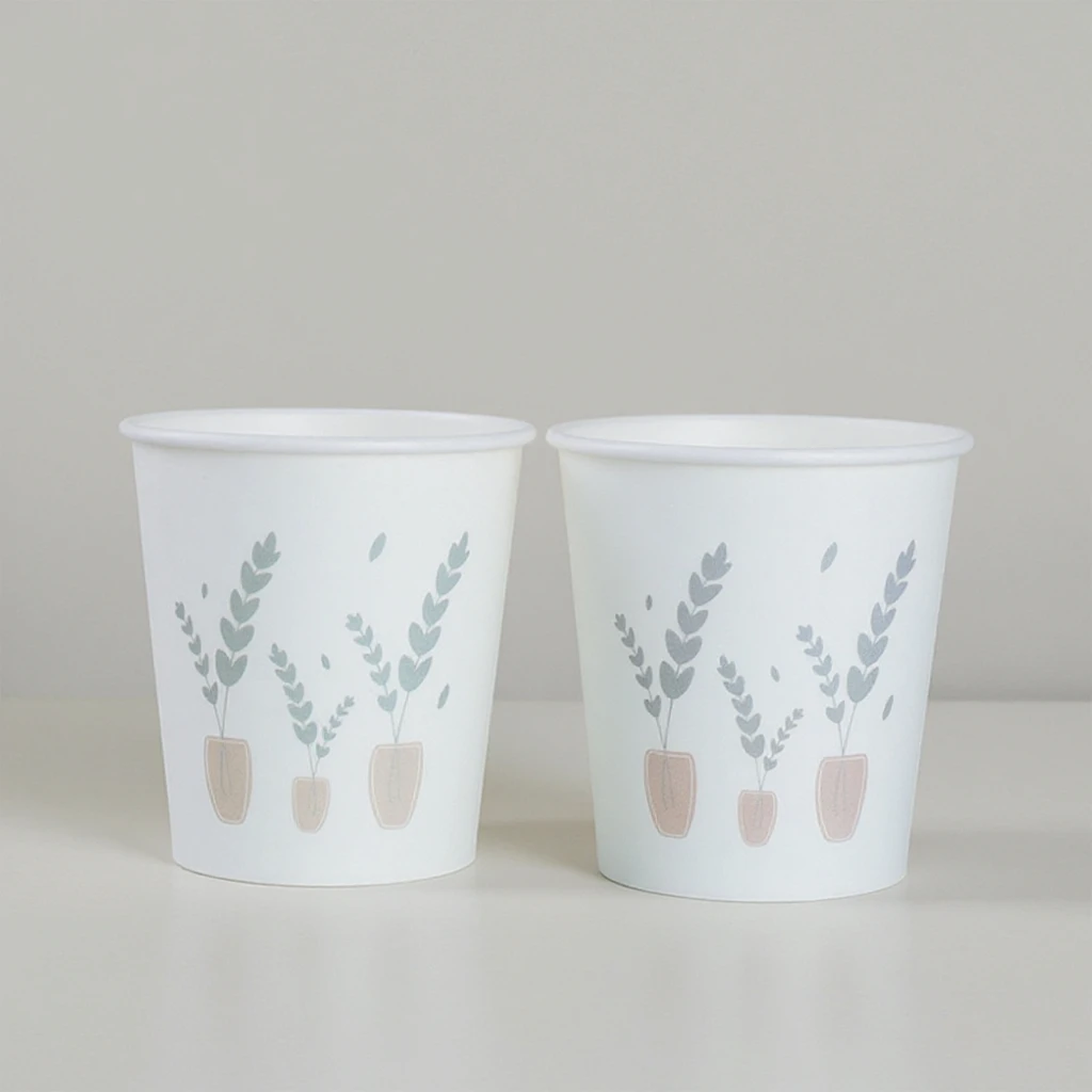 Красочные одноразовые бумажные стаканчики для праздничного прикосновения различных размеров 3 унции-12 унций