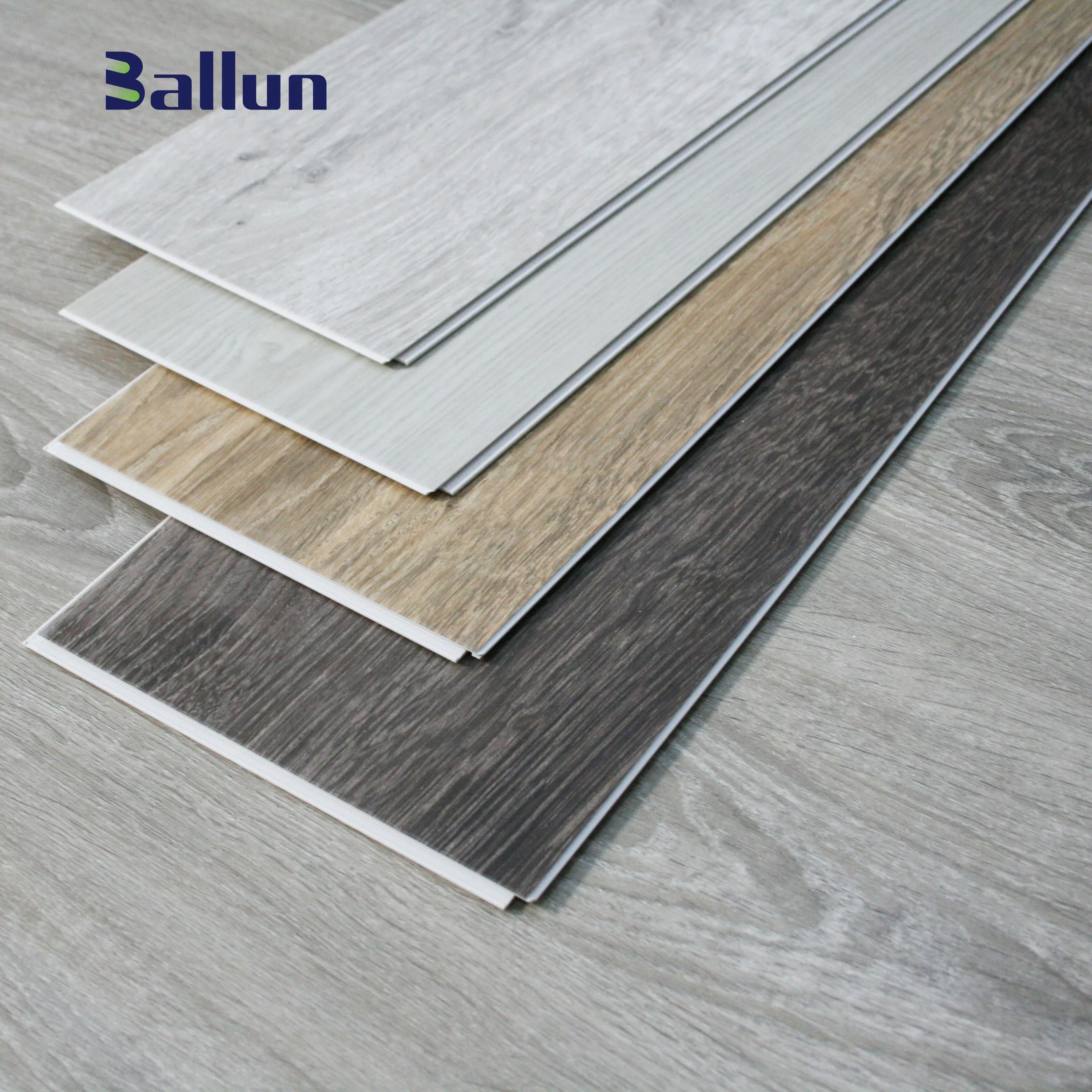 Wood Embossed Luxury Vinyl Tiles Decorative SPC Flooring