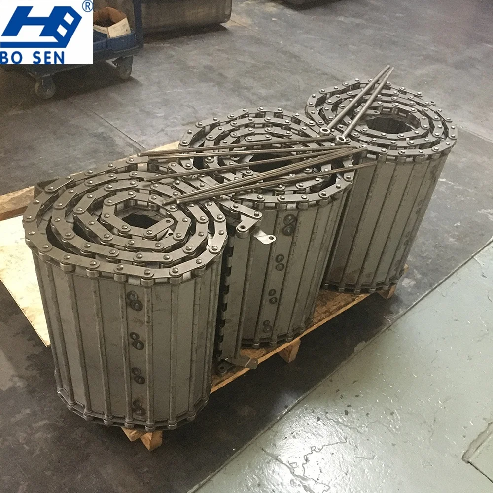 For Cnc Machine Tool Customized Stainless Steel  Transmission Chain Hinged Belt Chip Conveyor Belt