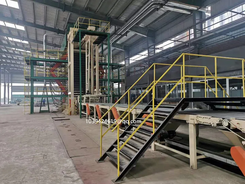 Particle board production line