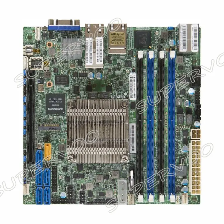 Новый X10SDV-12C +-TLN4F-O розничная продажа, размеры от 12 ядер 24 нитей NAS двойной 10GbE мини-itx материнская плата