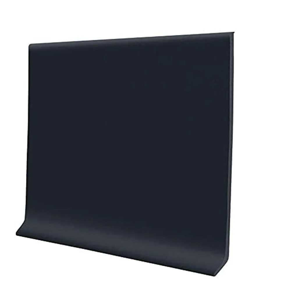 Flooring trim flexible vinyl wall base rubber cove base with toe