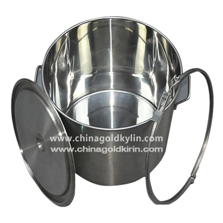 20 liters Professional Stainless Steel Pail with Lid for Milk and Food Storage