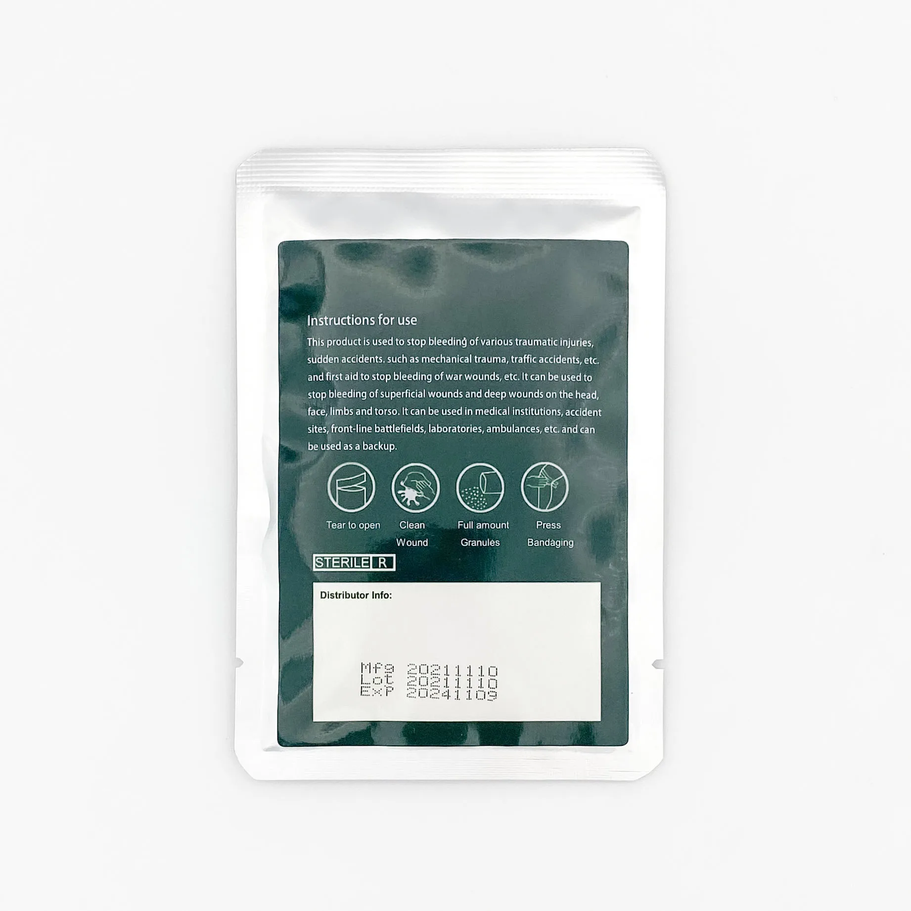 Rapid hemostasis chitosan powder hemostatic granules hemostatic dressing tactical medical tourniquet