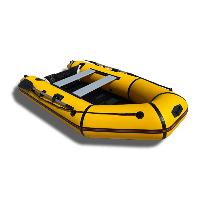 Solar Marine 9ft 2.8m Inflatable Boat Thickened Fishing Boat Hard Bottom Assault Kayak Rowing Canoe Sailboat Dinghy Water Sports