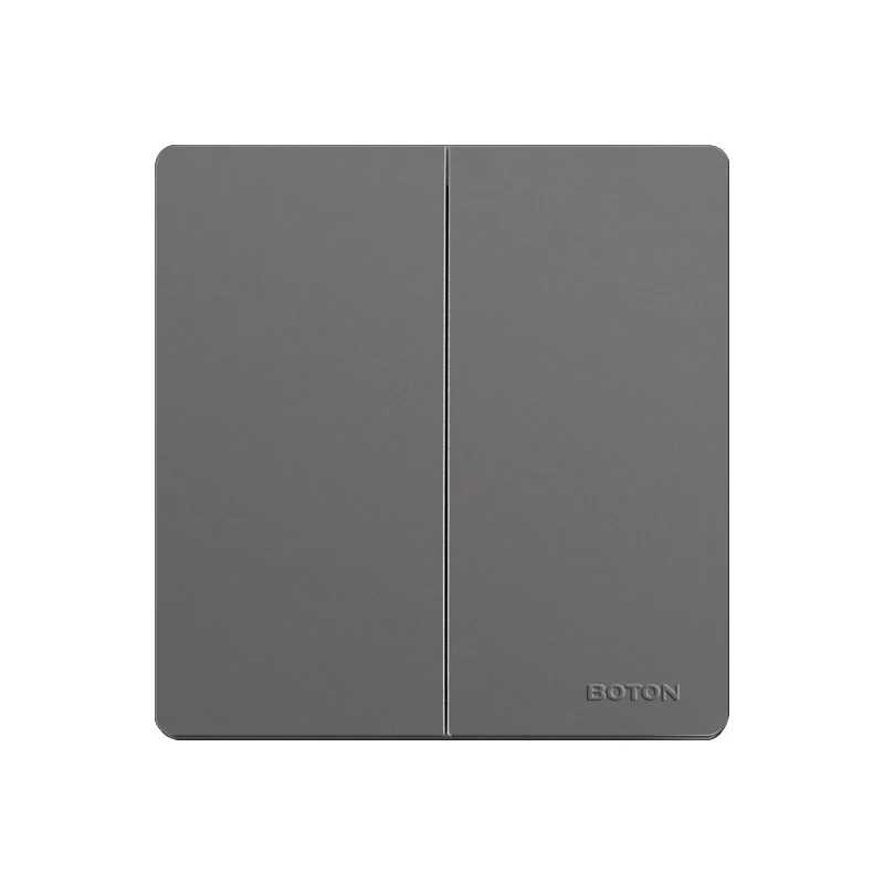 2 Gang Decorator Wall Switch British UK Standard CB Approved Electrical Light Power Rocker Wall Switch Socket