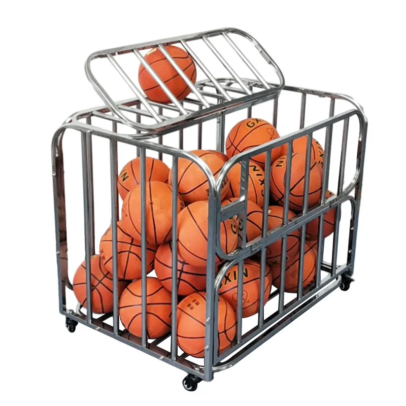 Competition Folding Volleyball Soccer Ball Football Storage Cart With Wheels