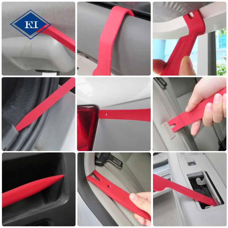 11pcs Trim Fastener and Molding Removal Trim & Upholstery Tool Set Plastic pry bar