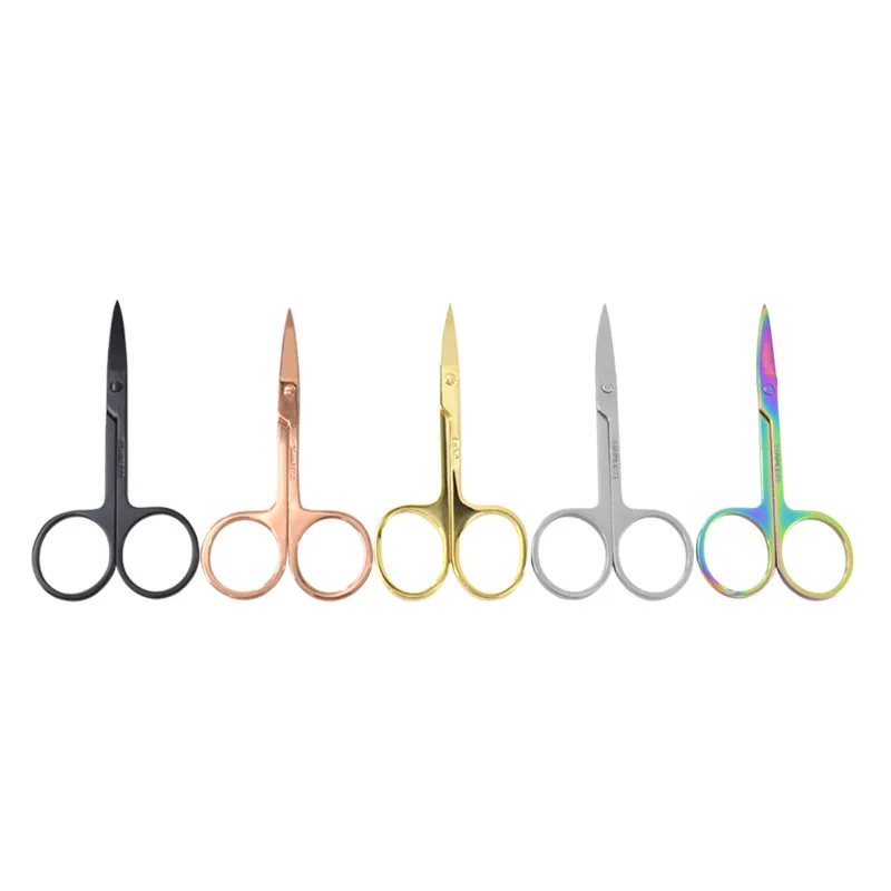 High-quality small beauty tools hair stainless steel eyebrow scissors eyelash scissors
