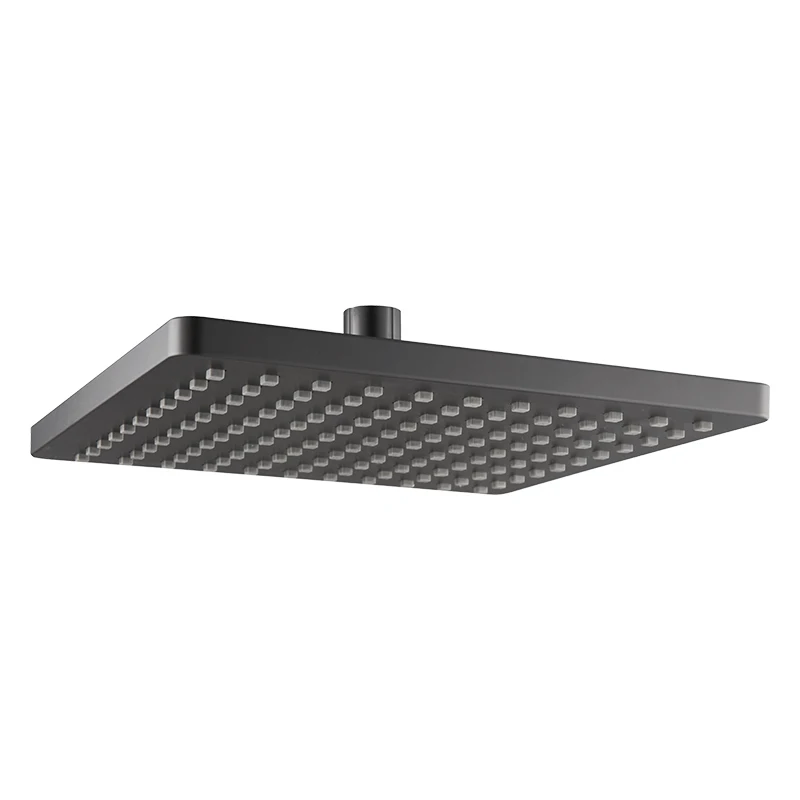 Top Sale Good Quality 10 inch Abs Plastic Black Square Large Spray Overhead Rainfall Shower