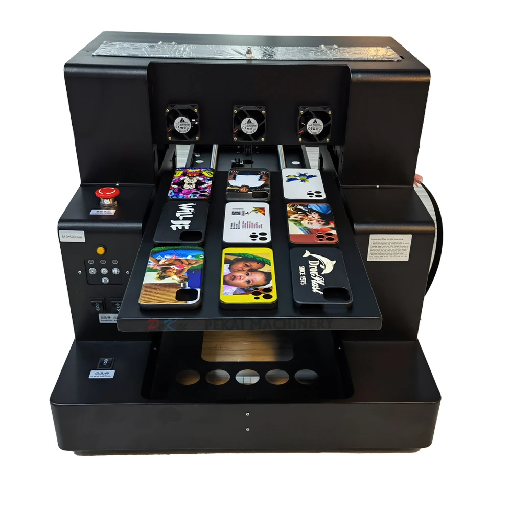 L1800 Print Head Mobile Phone Cover UV Printing Machine / Bottle Printer / A3 UV Printer