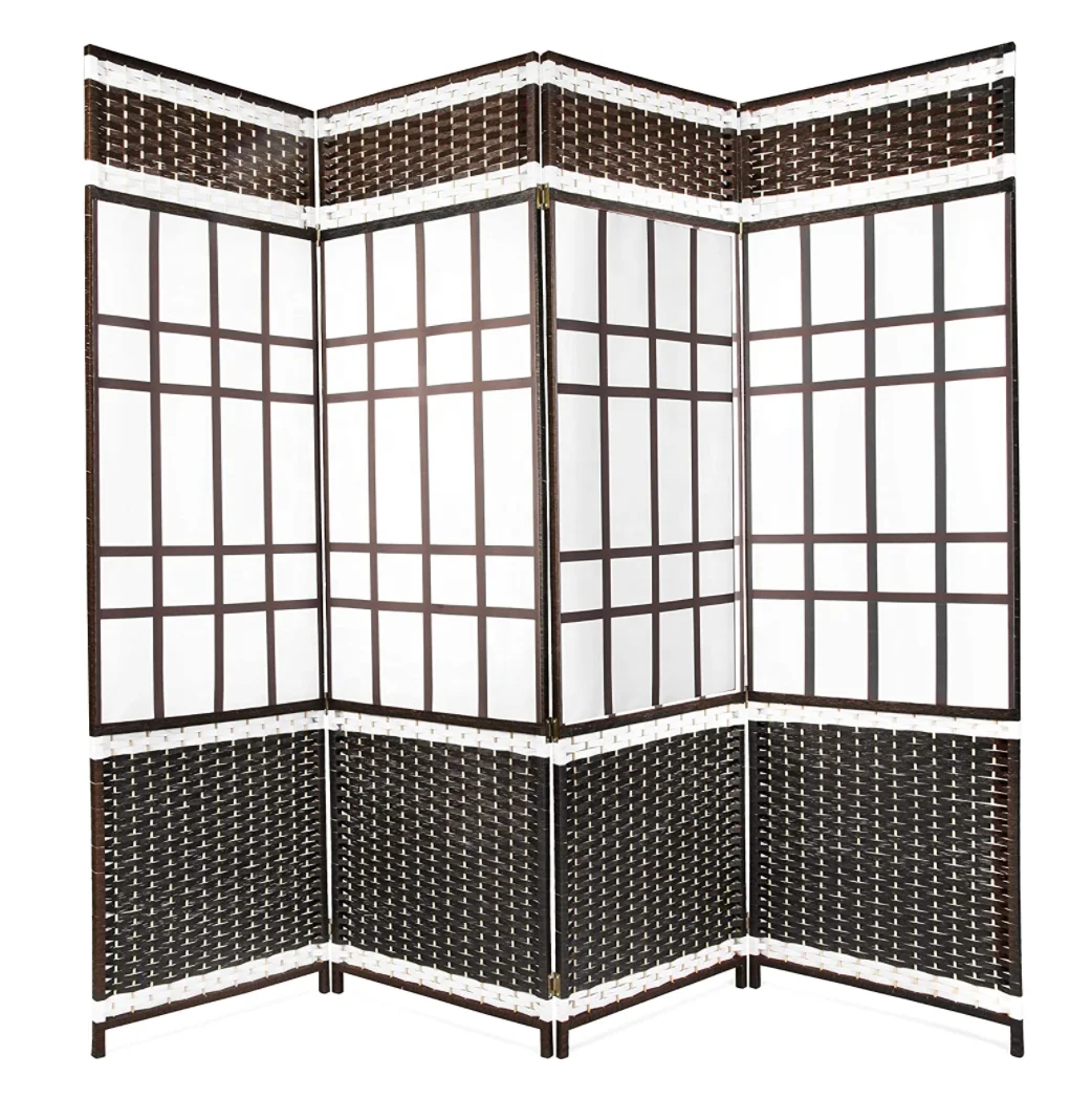 Wide Foldable Panel Partition Wall wood screen panel wood Room Divider Folding Room Divider Screens with sleeve