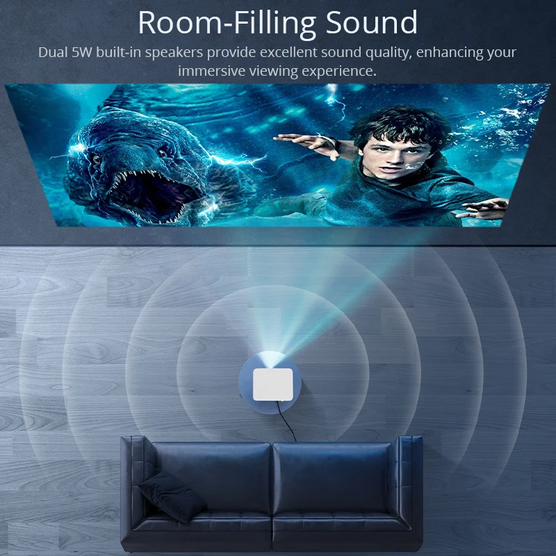 Hotack L003 ЖК мини Proyector 4k видео проектор с разрешением 4K Смарт Android 1080P проектор для домашнего кинотеатра