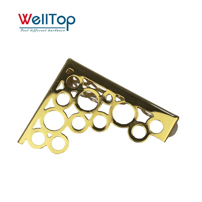 New Sofa Accessories Furniture Hardware Bed Feet Gold Sofa Legs Hollow Out Flower Metal Furniture Legs for DIY Cabinet Table