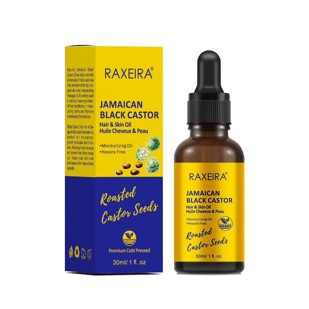 Private Label Wholesale Hair Growth Oil 100% Pure Natural Organic Jamaican Black Castor Skin Care Oil For Hair Growth