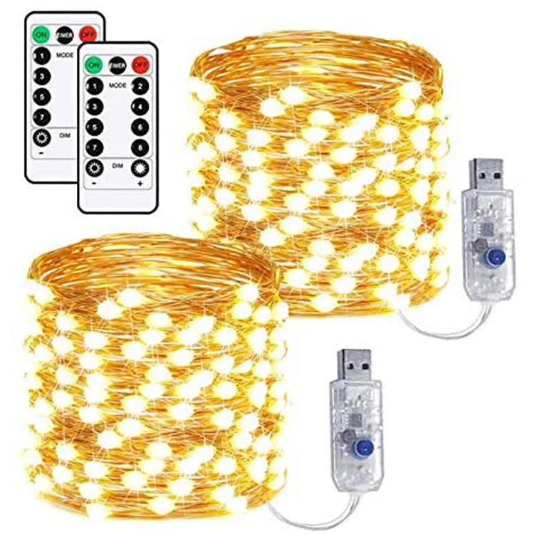 Christmas Lights Decoration Led String Outdoor Led Fairy String Lights Christmas Party Wedding Holiday Decoration usb remote