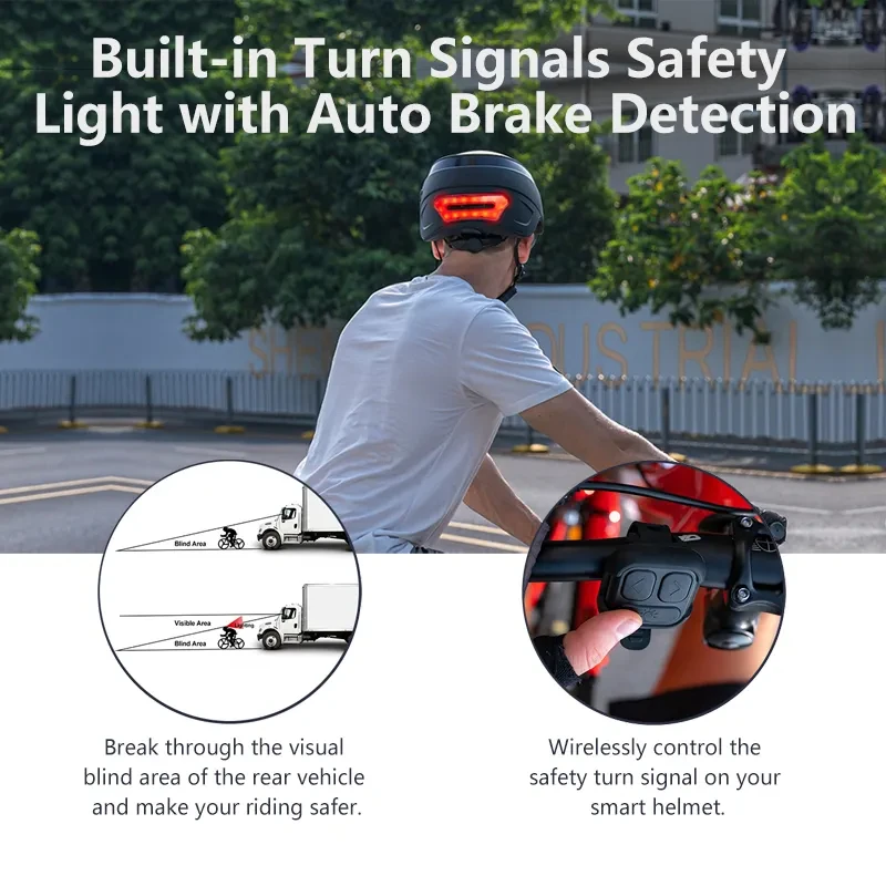 Latest summer smart helmet HD camera built-in speakers microphone black Bluetooth Helmet for men and women