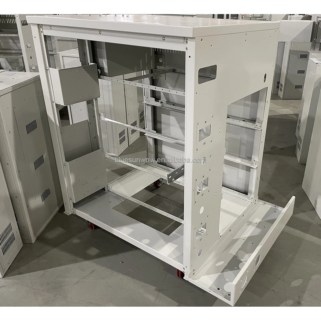 Custom Telecom Battery Charging Bts Cabinet Chassis Cabinet Shelter Telecom Server Room Cold-rolled Steel Plate Cabinets