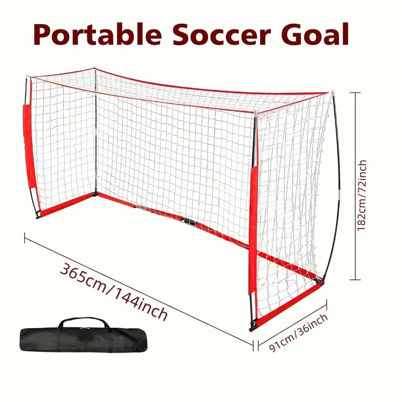 Durable Customized Portable 12FT By 6FT Square Football Soccer Goal For Training Outdoor Indoor