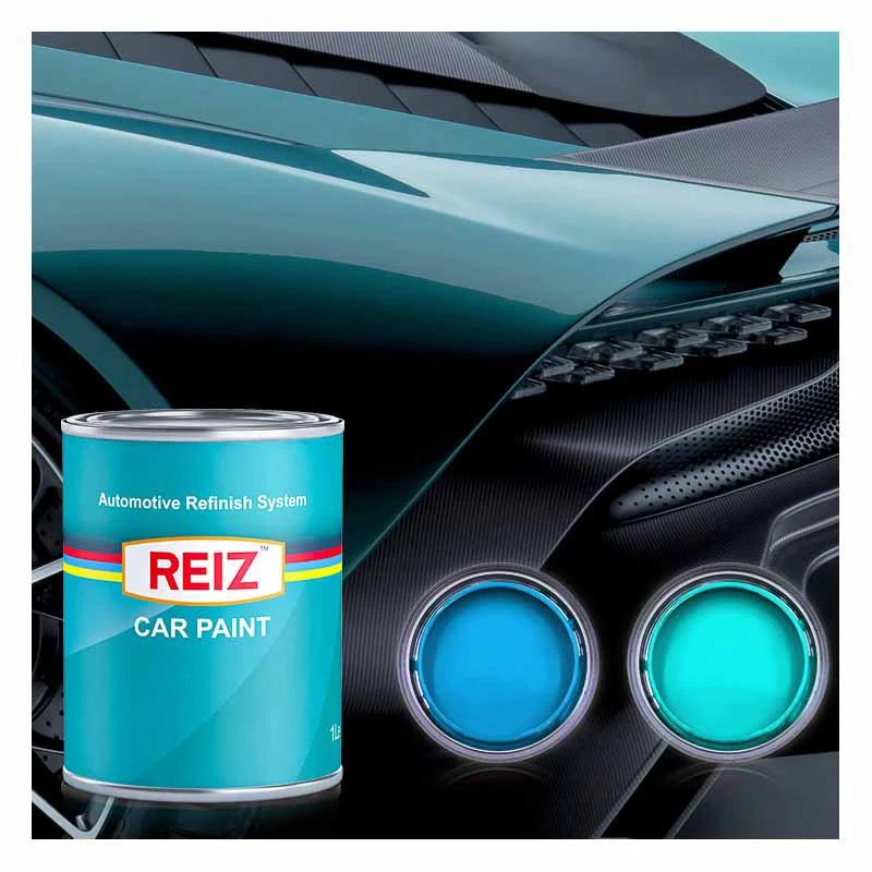 REIZ Wholesale Car Body Auto Solid Paint Repair Refinish Acrylic Metallic Car Spray 2K Low Voc Automotvie Paint