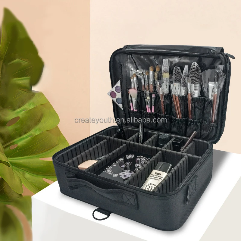 Most Popular Private Label Professional Makeup Bag Unisex Travel Cosmetic Bag Organizer