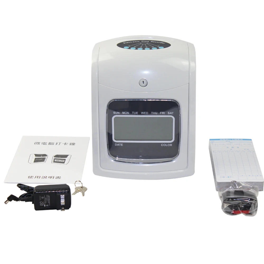 Time clock OEM available punch card time recorder W-860 electronic time recorder attendance