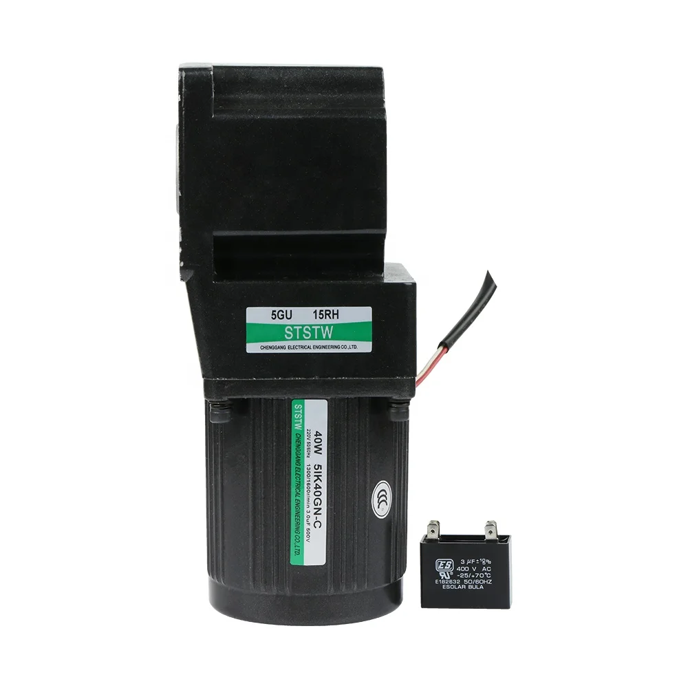 CHENGGANG AC/DC 6W ~200W gear motor RH type reducer low noise variable speed motor with speed controller