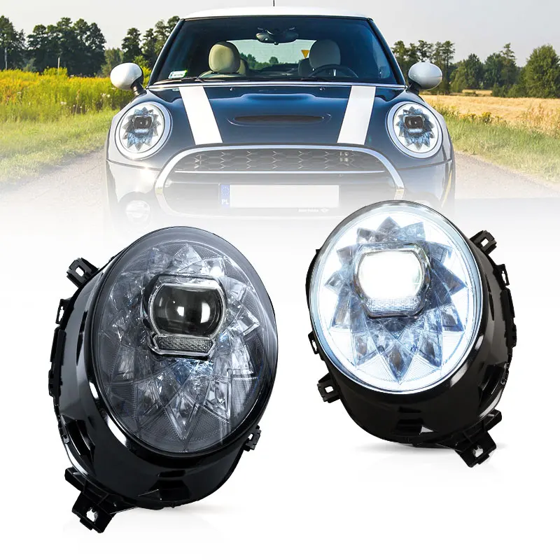 VLAND Manufacturer LED Headlights F56 Base S Chili Pepper 2014-2018 Animation DRL Head Lights For BMW Mini Head Lamp
