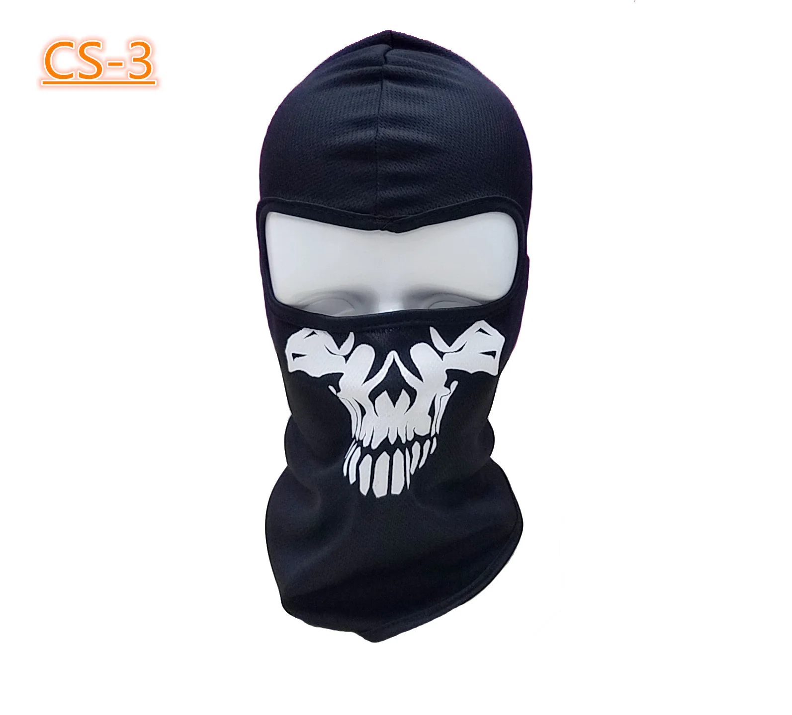 Custom Quick Dry Breathable Halloween Mask  Ghost Bandana Motorcycle Full Face Masks CS Tactical Skull Balaclava Ski Mask