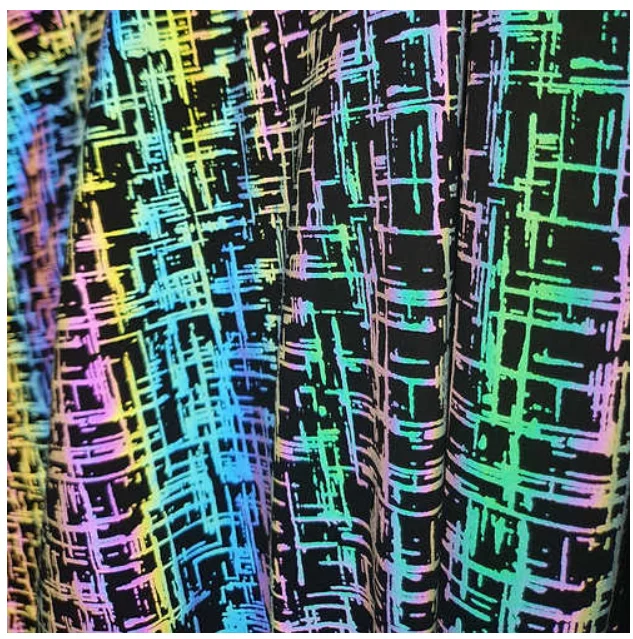 Tic-tac-toe rainbow fabric