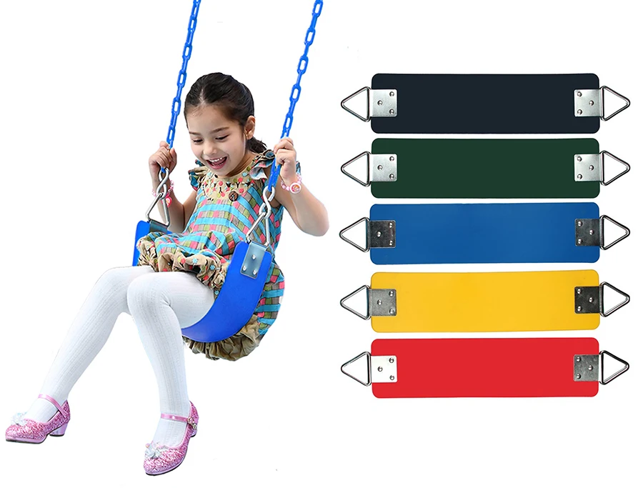 Swing Accessories Swing Belt outdoor single soft belt kids swing seat seat with chains