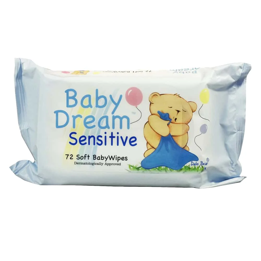 Wholesale Household OEM China Factory Fragrance Free Alcohol-Free Natural Formula Sensitive Skin Care Baby Wet Wipe 72 count