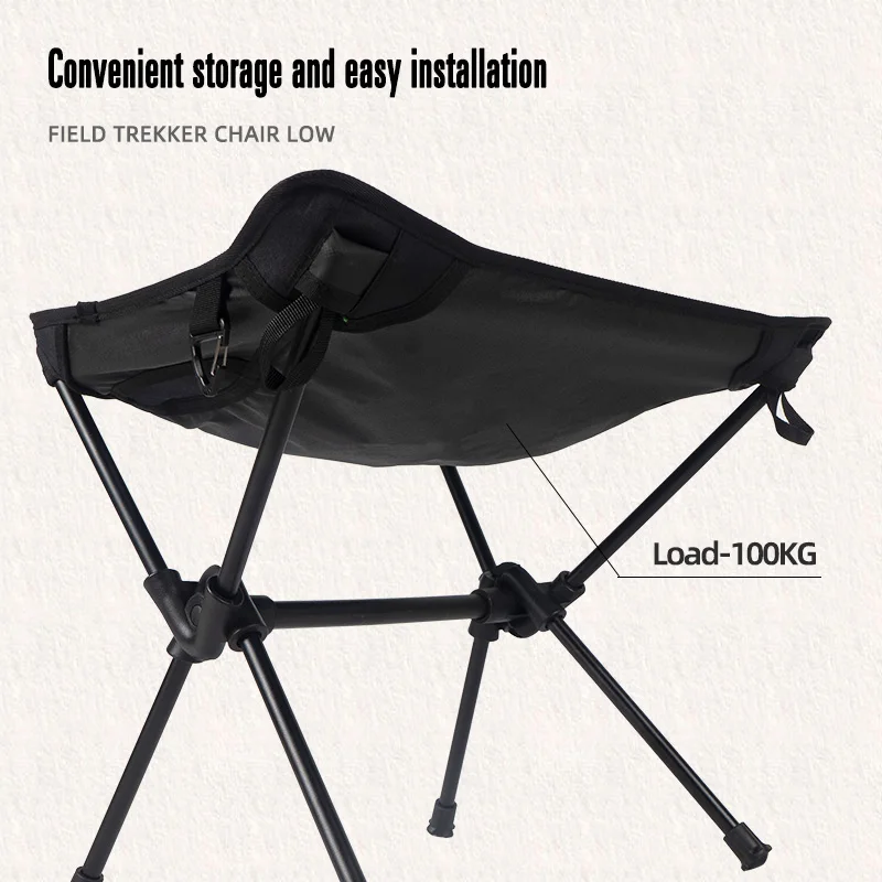 CLS Outdoor Camping Moon Chair Folding Stool New Style Sketch Chair Portable Ultra Light Mazar Aluminum Alloy Fishing Stool