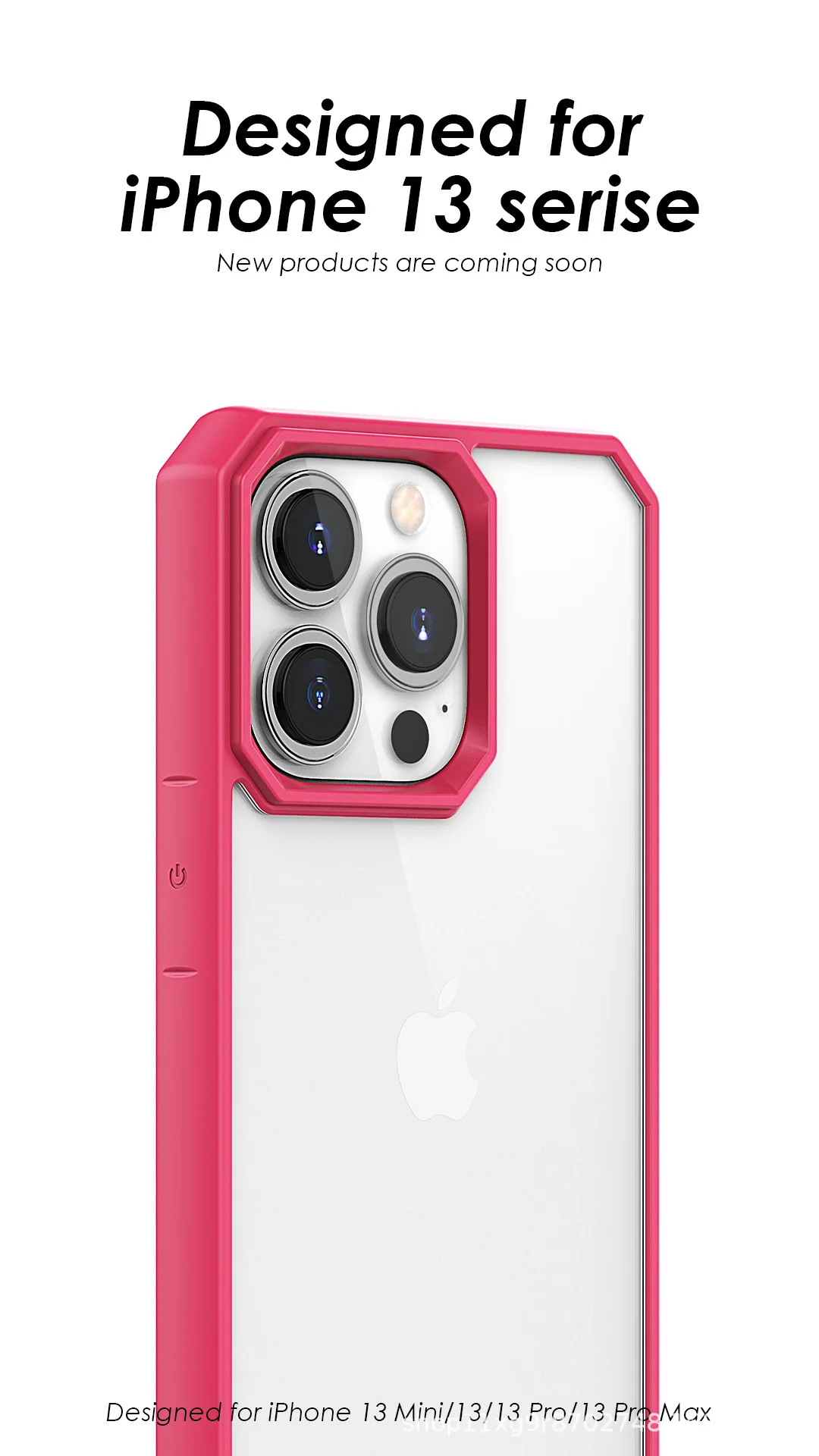  Для iphone 13 Жесткий ПК 3-слойная защита ударопрочный Прозрачный чехол для mini /13 pro