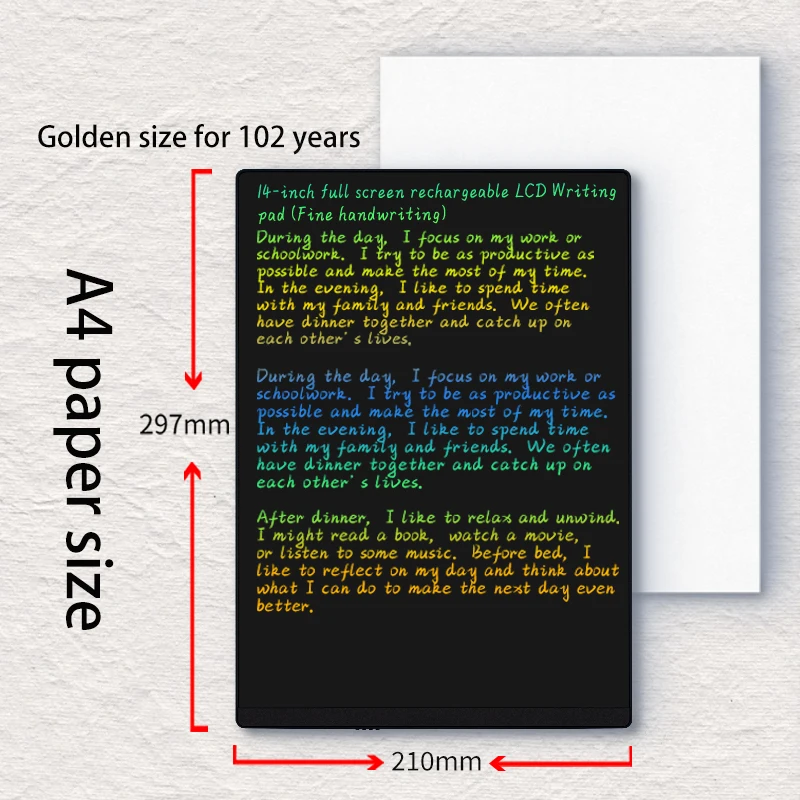Thin Font Lcd Drawing Board 14inch Writing Board Doodle Drawing Pad Kids Toy Lcd Writing Tablet for Kids