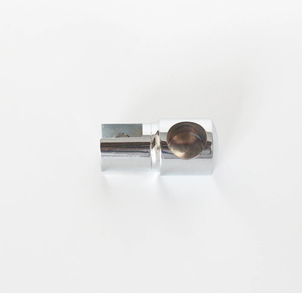 19mm 25mm support bar bracket steel polished chrome tube corner connector alloy glass clamp for 6 8 10 12mm glass