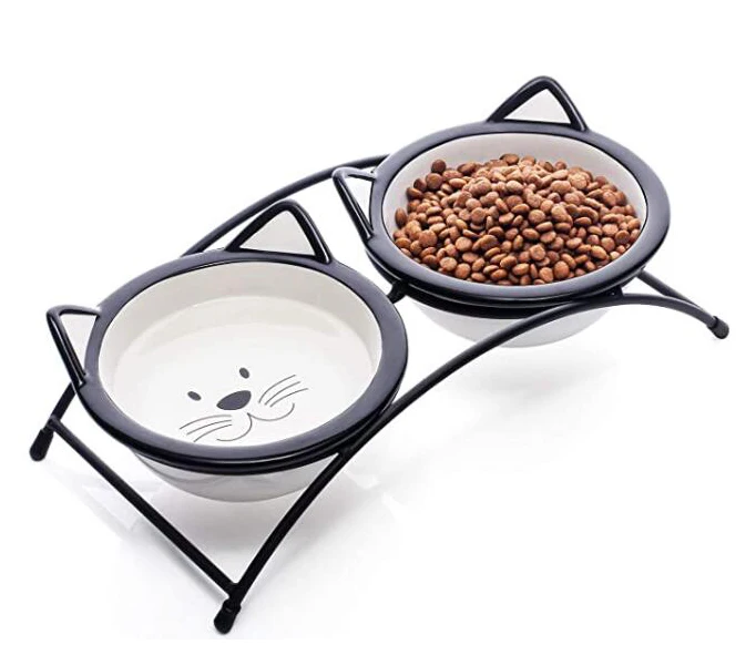 
Bright Plus Quality-Assurance Dog Cat Bowl Fashion Feeding Water Feeder Ceramic Pet Bowl 