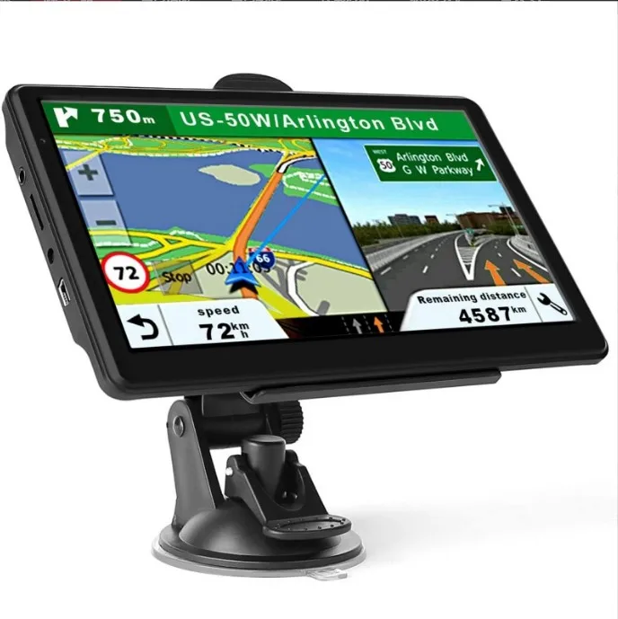7-дюймовый автомобильный Gps навигатор портативный HD 8G автомобиль грузовик в европейском и американском стиле автомобильное отслеживающее устройство GPS с